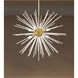 Utopia 8 Light 34 inch Satin Brass Pendant Chandelier Ceiling Light