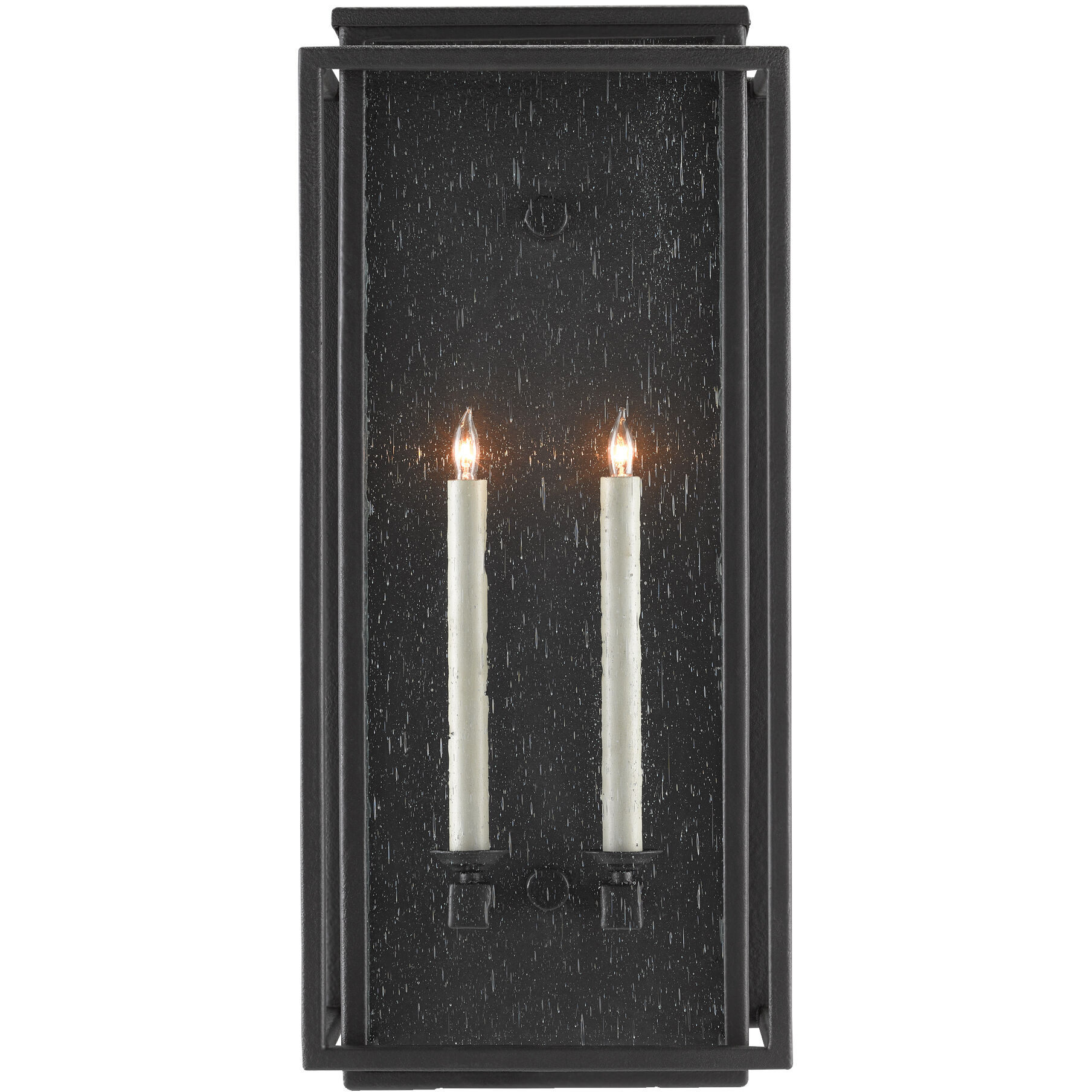 Wright 2 Light 27 inch Midnight Outdoor Wall Sconce, Medium
