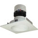 Pearl White Deep Cone Reflector Non-Adjustable Trim, Retrofit Square/Round