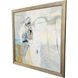 Dune II Blue and Gray and White and Yellow Framed Art