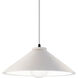 Radiance Collection 1 Light 11.75 inch Bisque with Matte Black Pendant Ceiling Light