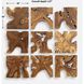 Talia Indoor-Outdoor Wood Wall Decor, Set of 9