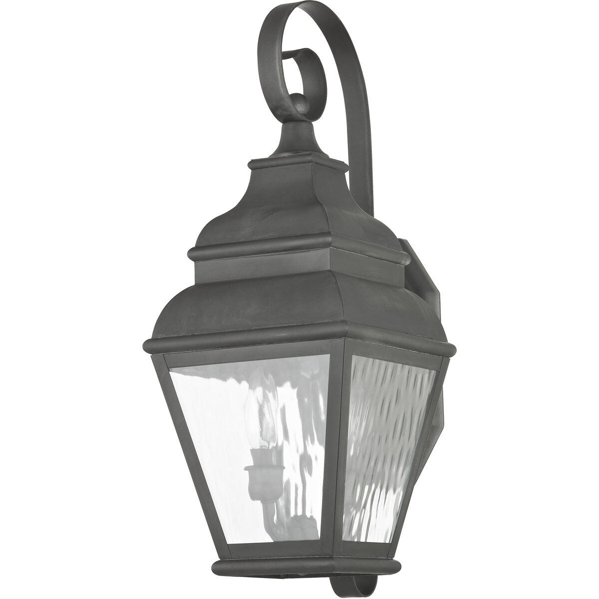 Exeter 2 Light 22 inch Charcoal Outdoor Wall Lantern