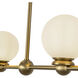 Alora Mood Beckett 4 Light 48.5 inch Brushed Gold Linear Pendant Ceiling Light