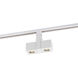 Dual Square 120 White Track Head Ceiling Light