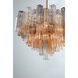 Addis 16 Light 32 inch Aged Brass Chandelier Ceiling Light in Tronchi Glass Autumn