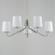 Durham 5 Light 26 inch Satin Nickel Single-Tier Chandelier Ceiling Light