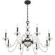 Aragon 8 Light 34 inch Mediterranean Bronze Chandelier Ceiling Light