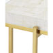 Casey 23.25 X 11 inch Natural Mother of Pearl and Brass Accent Table