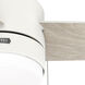 Brunner 52 inch Matte White with Light Oak/Fresh White Blades Ceiling Fan