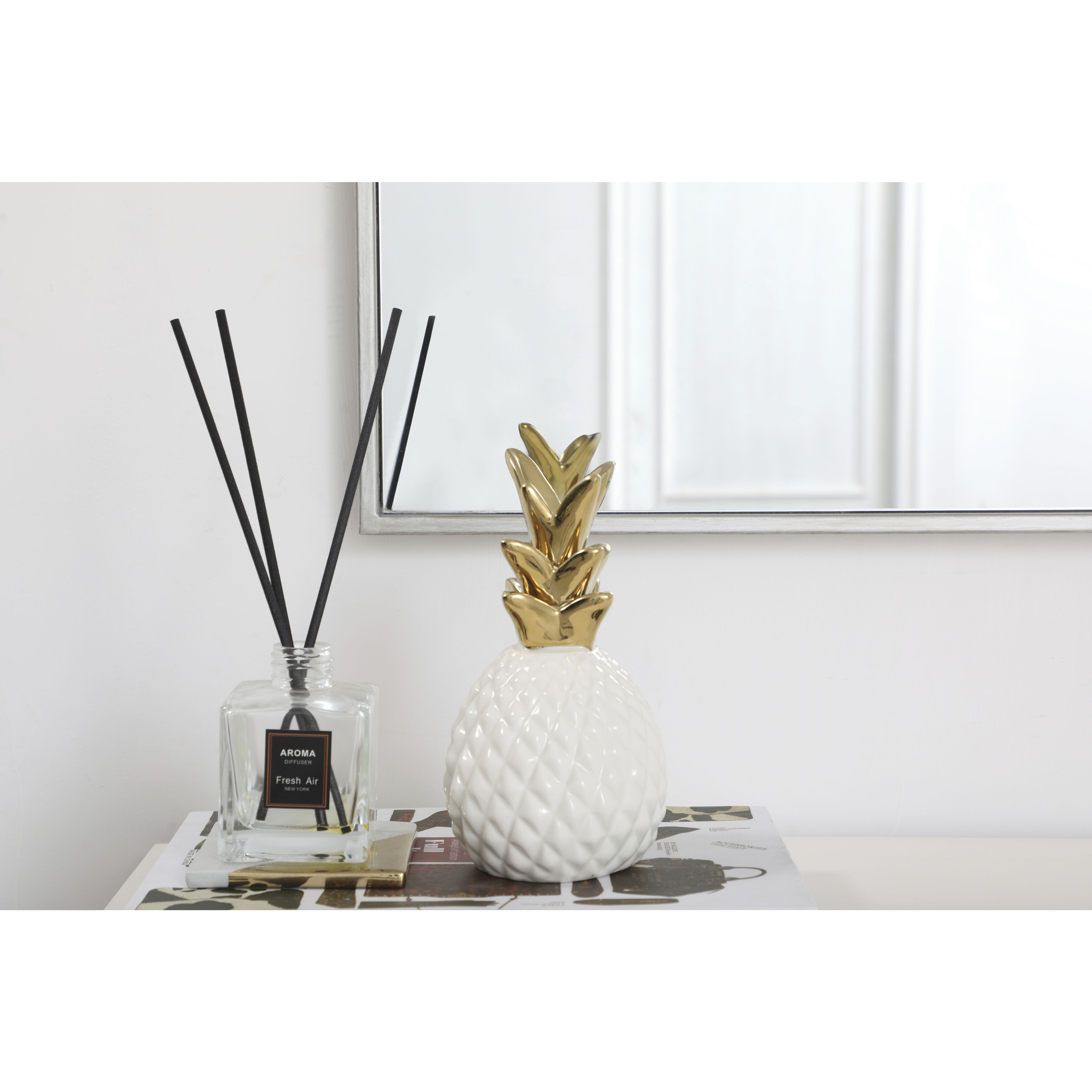 Monet 36 X 20 inch Silver Wall Mirror