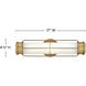 Saylor LED 17 inch Heritage Brass Bath Light Wall Light, Vertical
