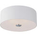 Bongo 3 Light 18 inch Satin Nickel Flush Mount Ceiling Light