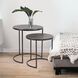 Carter 20.25 X 19 inch Graphite Nesting Table Set, Set of 2