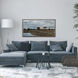 Waterside Brown and Blue and Beige Framed Art