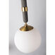 Brielle 1 Light 10 inch Aged Brass Pendant Ceiling Light