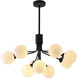 Canada 9 Light 23.6 inch Black Chandelier Ceiling Light