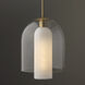 Liz 1 Light 12 inch Aged Brass Pendant Ceiling Light