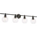 Syracuse 4 Light 38 inch Black Wall sconce Wall Light