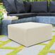 Universal 17 inch Natural Outdoor Ottoman, 36in Square, The Seascape Collection