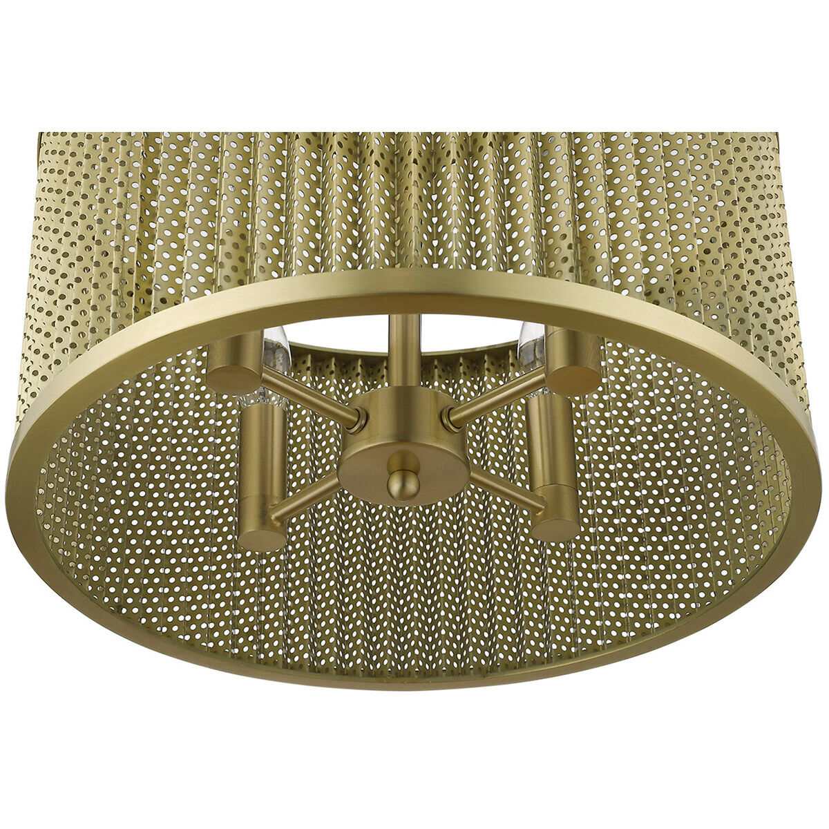 Basetti 4 Light 15 inch Gold Convertible Pendant Ceiling Light