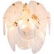 Lily 3 Light 13.19 inch Brushed Brass Semi Flush Mount Ceiling Light