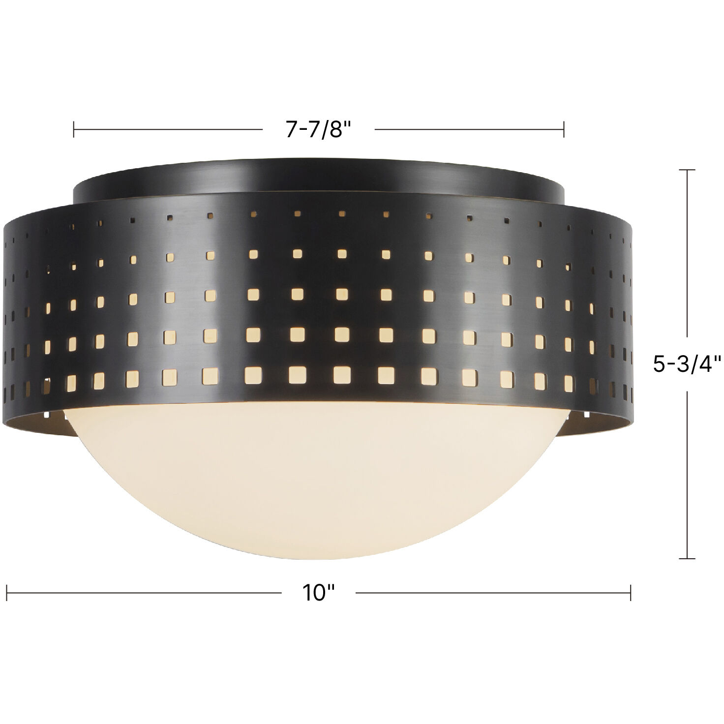 Astoria 2 Light 10 inch Vintage Brass Flush Mount Ceiling Light