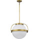 Lakeshore 1 Light 18 inch Natural Brass Pendant Ceiling Light