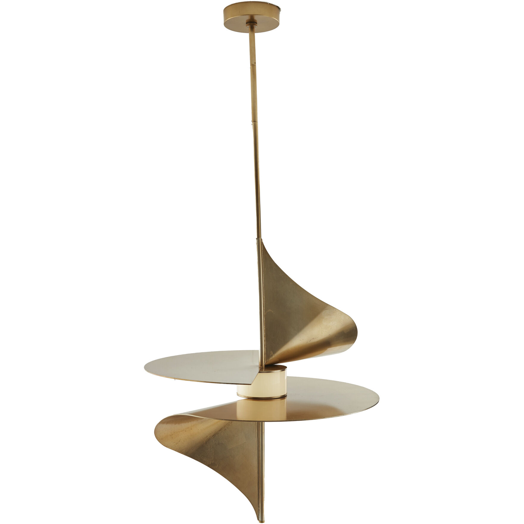 Renly 1 Light 24 inch Pale Gold Leaf Pendant Ceiling Light