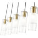 Alton 5 Light 42 inch Modern Gold Linear Chandelier Ceiling Light