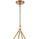Copa 10 Light 41 inch Natural Brass Chandelier Ceiling Light