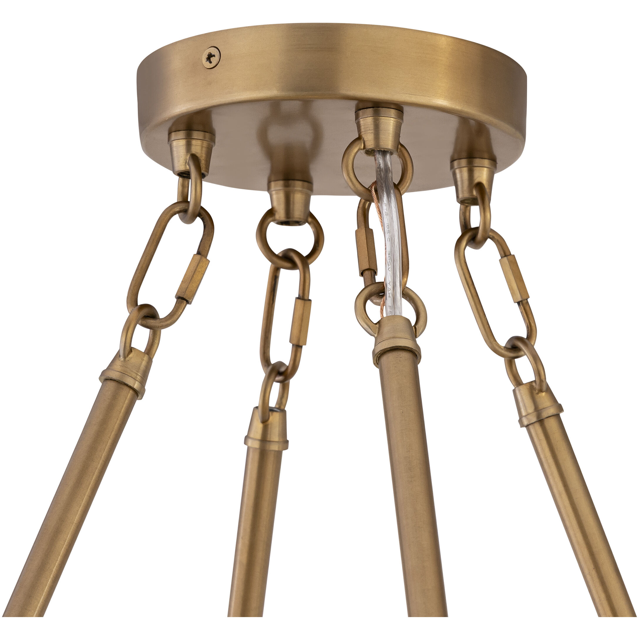 Kintrel 4 Light 31.5 inch Legacy Brass Pendant Ceiling Light