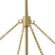 Gwen 9 Light 27 inch Lacquered Brass Chandelier Ceiling Light