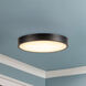 Alora Mood Evelyn 7.25 inch Matte Black and Alabaster Flush Mount Ceiling Light
