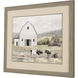 Farm Life Green and Gray and Neutral and Multi Framed Art, Propac