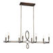 Yorkville 8 Light 42 inch Aged Darkwood/Silver Patina Island Light Ceiling Light