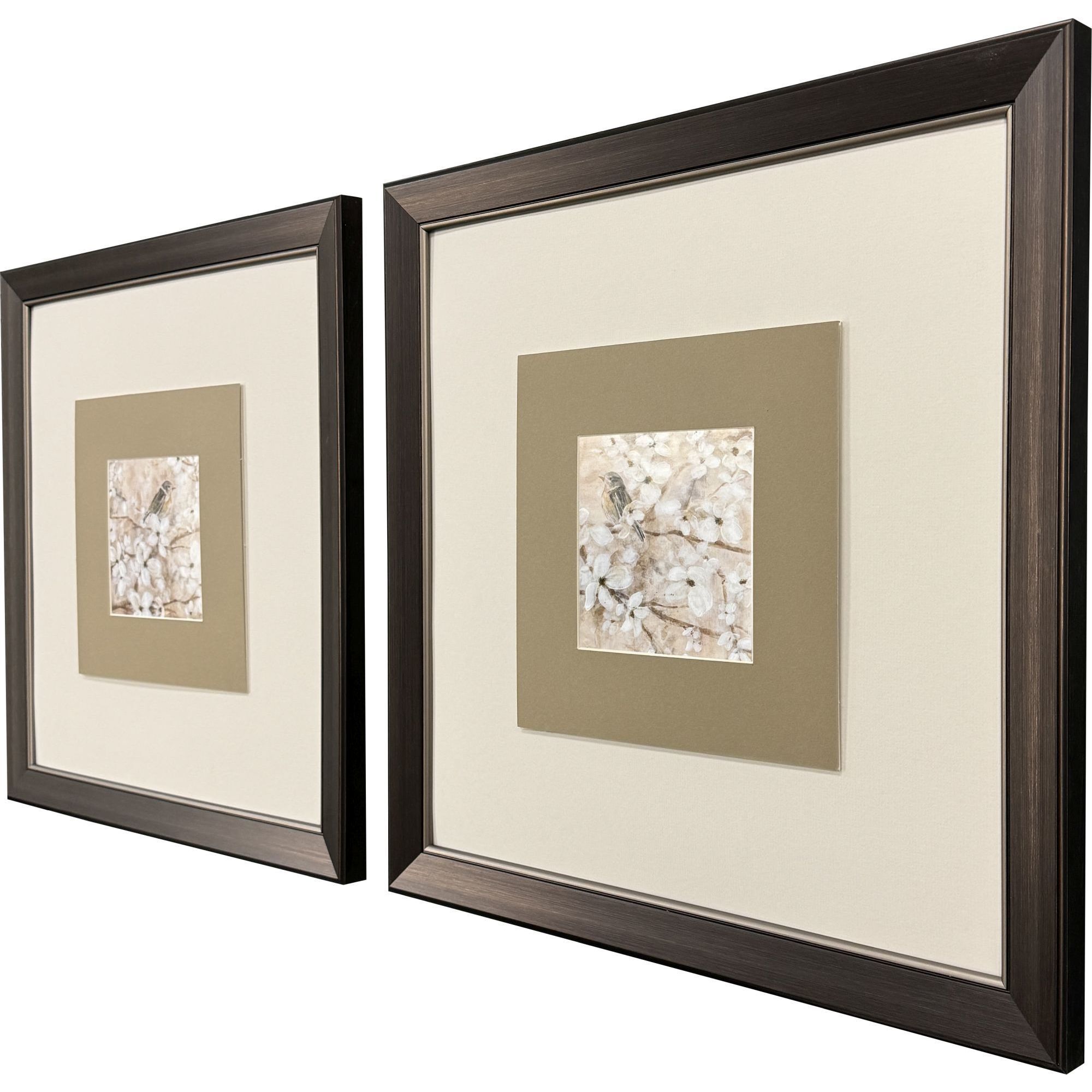 Fragrant Perch Brown and Gray Framed Art, Propac