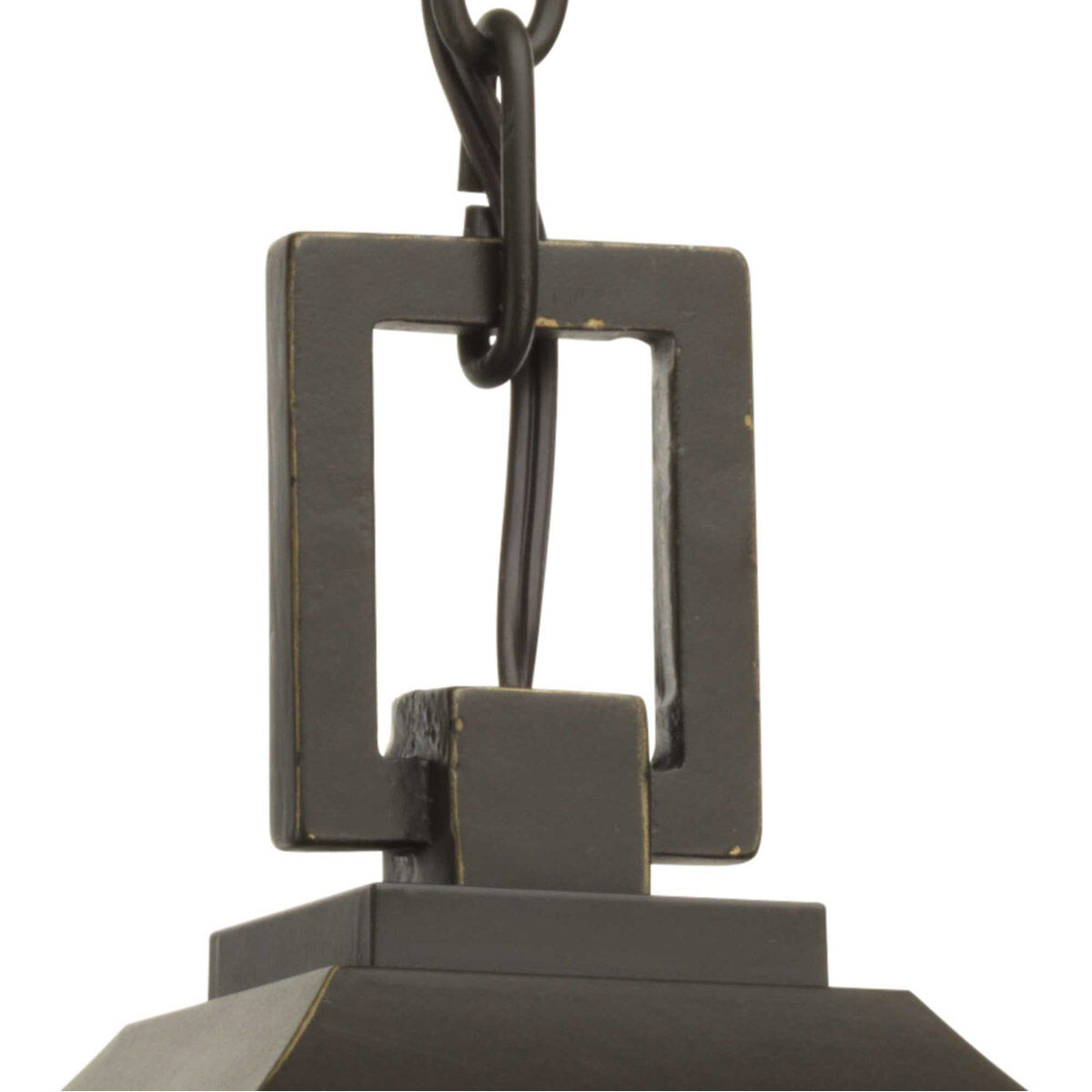 Caelum 3 Light 9.5 inch Antique Bronze Outdoor Hanging Lantern, Design Series