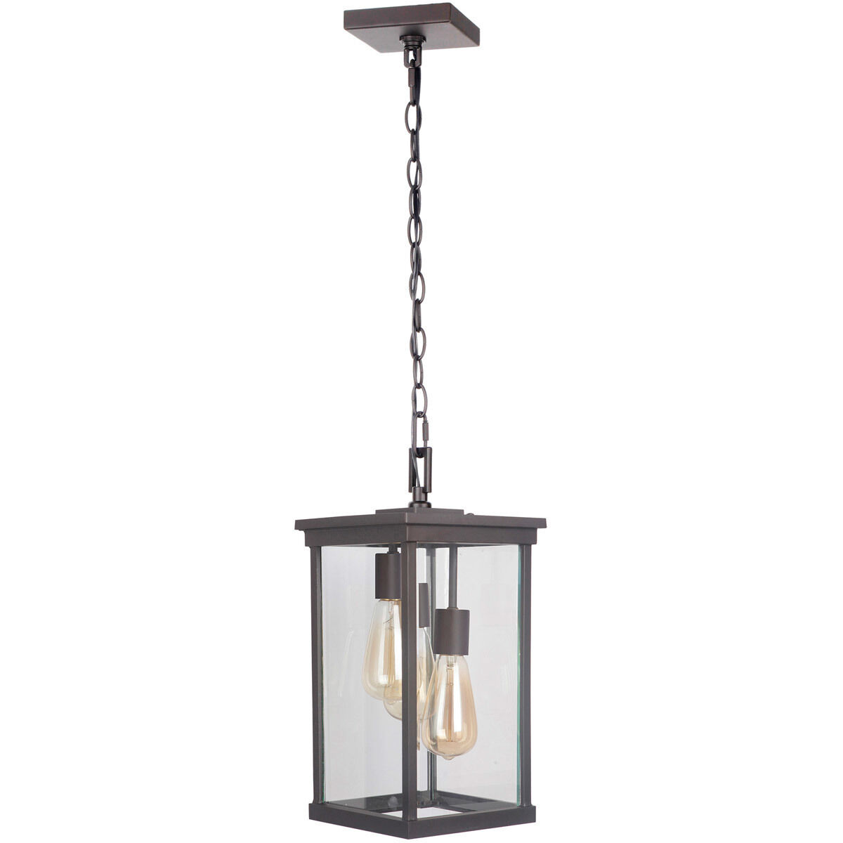 Riviera III 3 Light 8 inch Oiled Bronze Outdoor Outdoor Pendant, Large