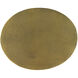 Ishaan 24 X 13 inch Antique Brass Accent Table