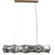 Geo-Gem 6 Light 62.2 inch Brass Antique Island Light Ceiling Light