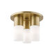 Lola LED 9 inch Aged Brass Flush Mount Ceiling Light