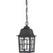 Banyan 1 Light 6 inch Textured Black Outdoor Hanging Lantern