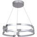 Amulet LED 23.5 inch Chrome Pendant Ceiling Light