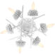 North Fork 6 Light 18.88 inch Sand White Flush Mount Ceiling Light