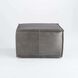 Lusso 20 inch Grey Pouf