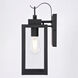 Clinton 1 Light 13.75 inch Matte Black Outdoor Wall