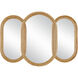 Triboa 50.25 X 36 inch Natural and Khaki Mirror
