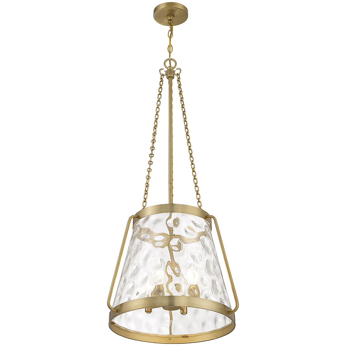 Crawford 4 Light 18 inch Warm Brass Pendant Ceiling Light