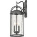 Catalonia 2 Light 19 inch Distressed Zinc Outdoor Wall Sconce